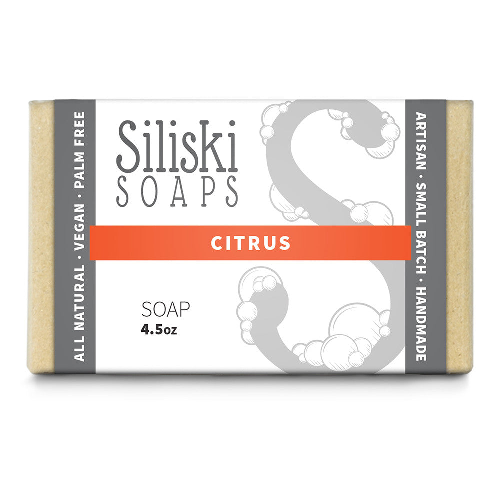 Siliski Soaps Simple Skincare, Bath Soap, Citrus, 4.5 Oz